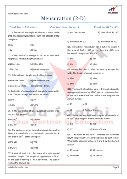 Mensuration (2-D)