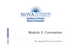 Module 5: Correlation