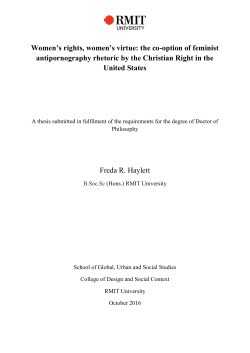 Freda Haylett - RMIT Research Repository