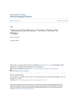 "Substantial Justification" Further Defined by Phillips