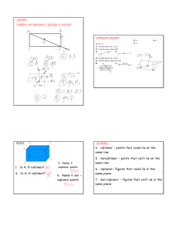 1. Is A, B collinear? - Madison County Schools