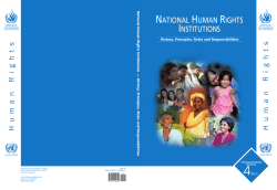 National Human Rights Institutions