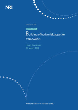 Building effective risk appetite frameworks