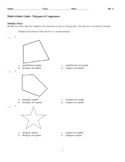 ExamView - Math 6 study guide polygons.tst
