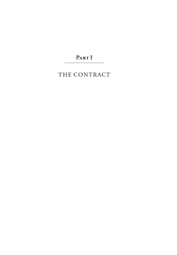 Part I THE CONTRACT