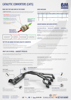 catalytic converters (cats)