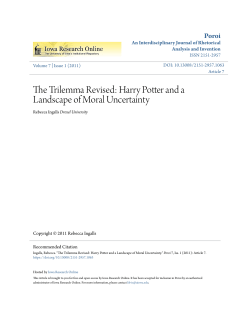 Harry Potter and a Landscape of Moral Uncertainty