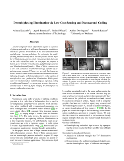 Demultiplexing Illumination via Low Cost Sensing and Nanosecond