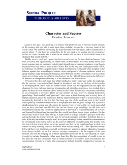 Character and Success