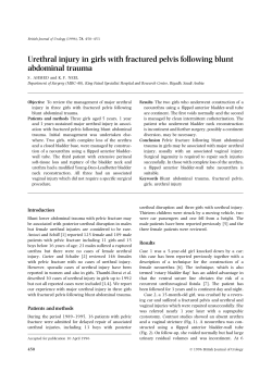 Urethral injury in girls with fractured pelvis following blunt abdominal