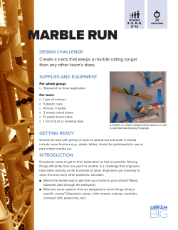 marble run - DiscoverE.org