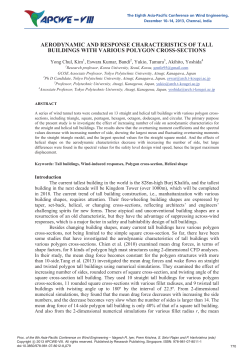 aerodynamic and response characteristics of tall buildings