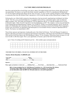 Factory Brick Program Form - Swift Museum Foundation, Inc.