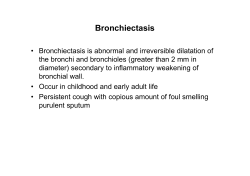 Bronchiectasis