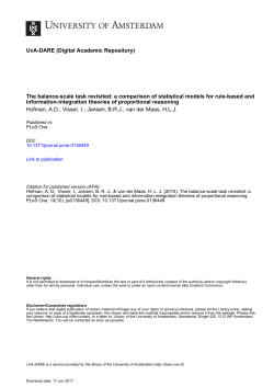 The balance-scale task revisited