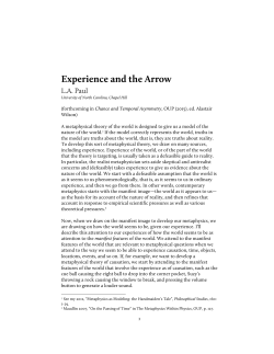 Experience and the Arrow