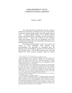 does property have constitutional rights?