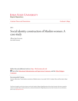 Social identity construction of Muslim women: A case study