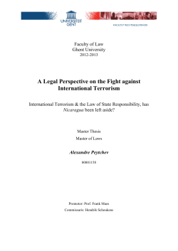 A Legal Perspective on the Fight against International Terrorism