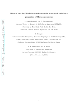Effect of van der Waals interactions on the structural and elastic