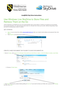 Use Windows Live SkyDrive to Store Files and Retrieve Them on the