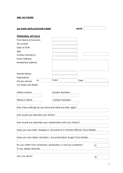 to the Candidate Form