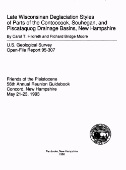 Late Wisconsinan Deglaciation Styles of Parts of