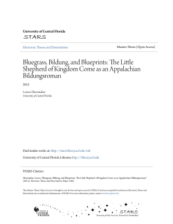 Bluegrass, Bildung, and Blueprints: The Little Shepherd of