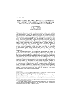 seclusion, protection and avoidance: exploring the metida complex