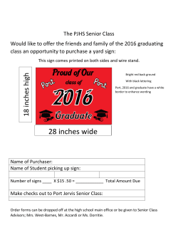 28 inches wide - Port Jervis City School District