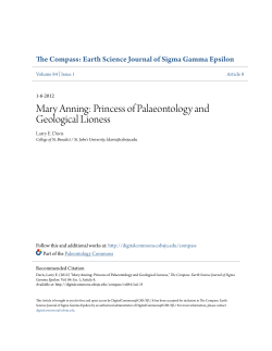 Mary Anning: Princess of Palaeontology and Geological Lioness