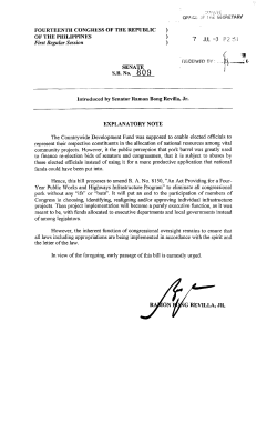 FOURTEENTH CONGRESS OF THE REPUBLIC OF THE