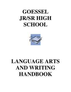 Language Arts Handbook