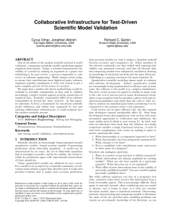Collaborative Infrastructure for Test