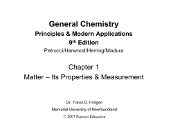 Chapter 1 - Chemistry