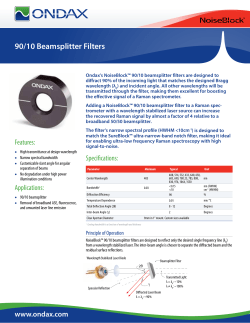 90/10 Beamsplitter Filters
