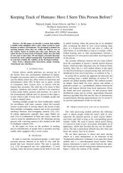 Keeping Track of Humans: Have I Seen This Person Before?