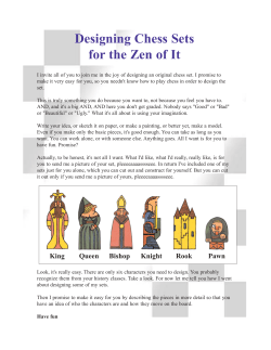 Designing Chess Sets for the Zen of It