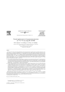 Toward epsilon levels of measurement precision on U/ U by using