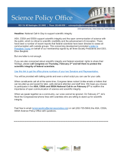 Support Scientific Integrity - Soil Science Society of America