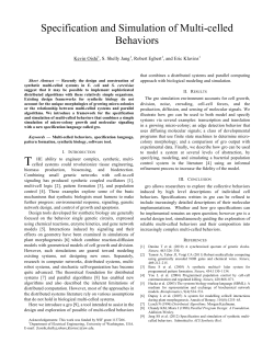 Specification and Simulation of Multi-celled - q