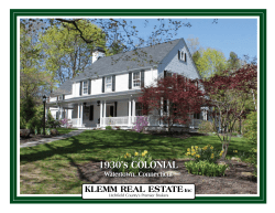 1930`s coLonIAL 1930`s coLonIAL