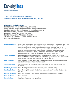 Get Transcript - Haas MBA - University of California, Berkeley
