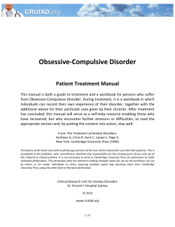Obsessive-Compulsive Disorder