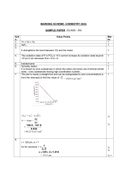 21.Marking scheme- Chemistry Sample Paper