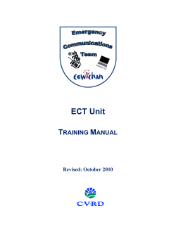 ECT Unit - Cowichan Valley Regional District