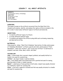lesson 7: all about artifacts