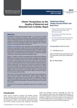 2015 - Health Science Journals