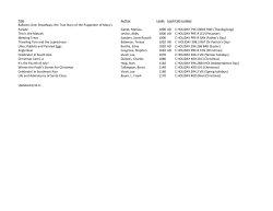Title Author Lexile Lexile Code Call number Balloons Over