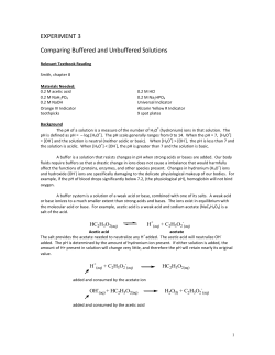 Expt #3 - Comparing Buffered and Unbuffered Solutions